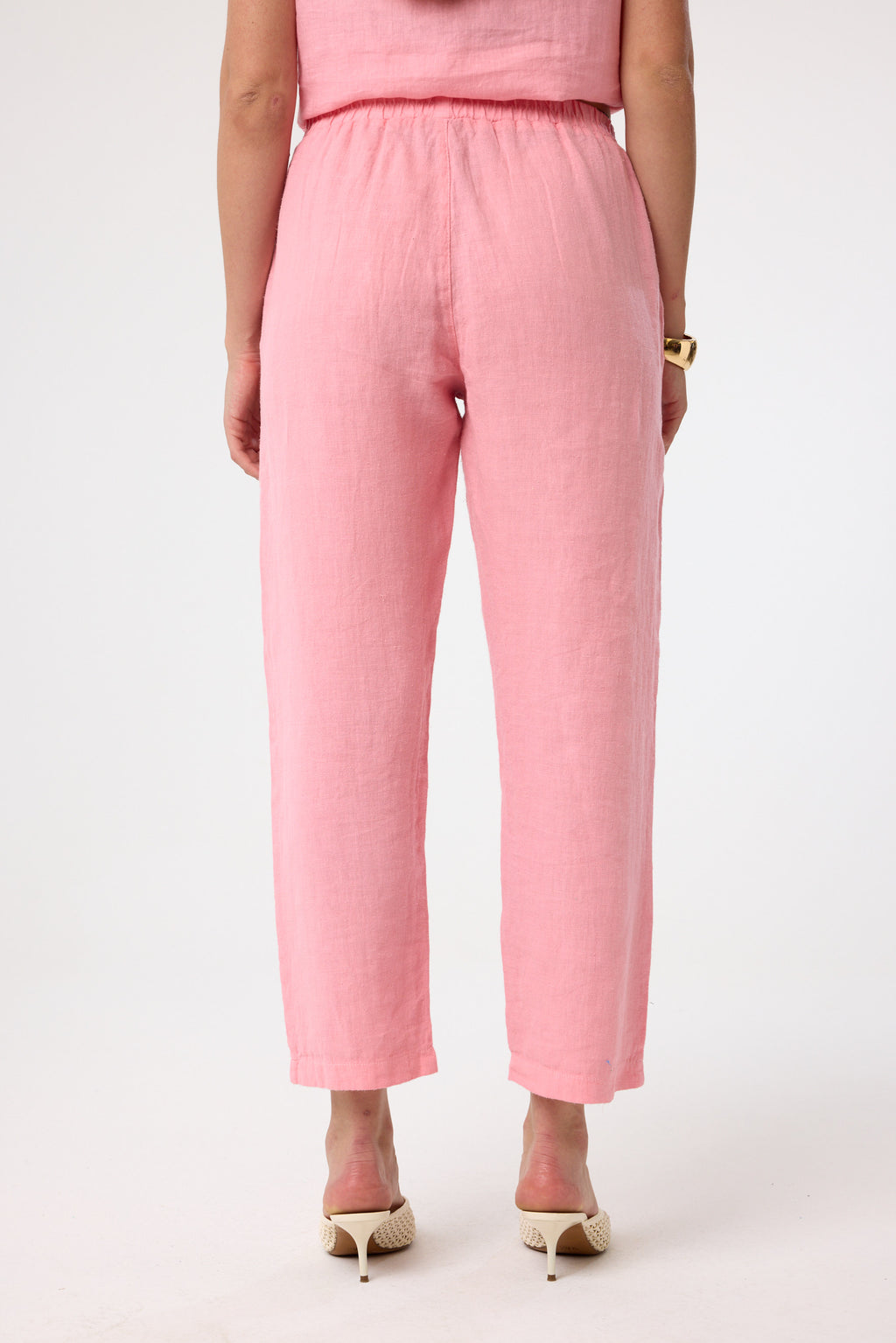 Cropped Chino in Blush Pink