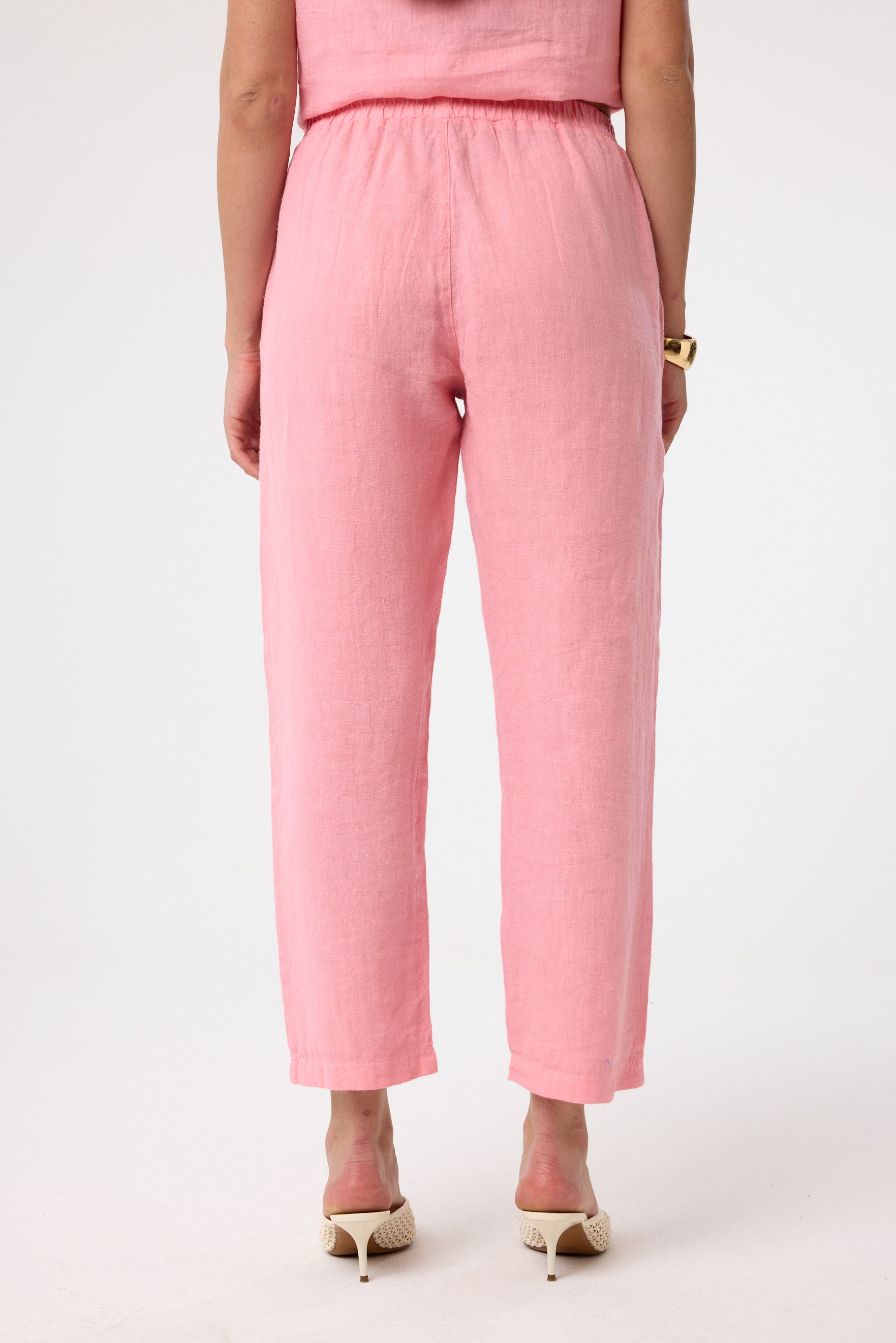 Cropped Chino in Blush Pink