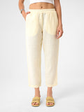 Cropped Chino in Buttercream