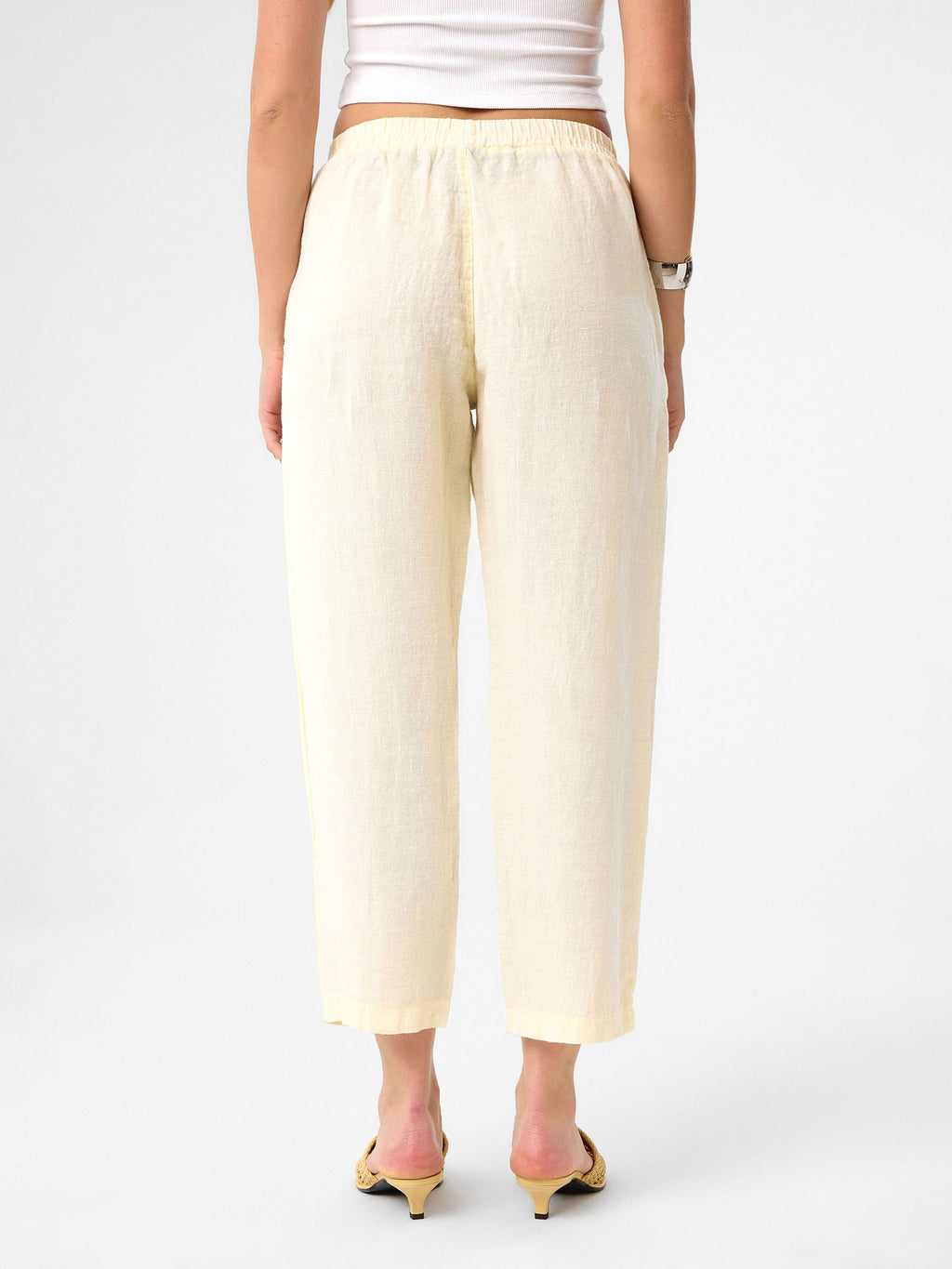 Cropped Chino in Buttercream