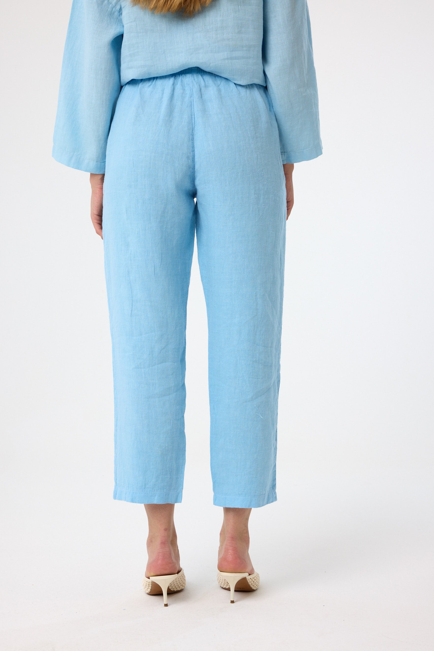 Cropped Chino in Sky Blue