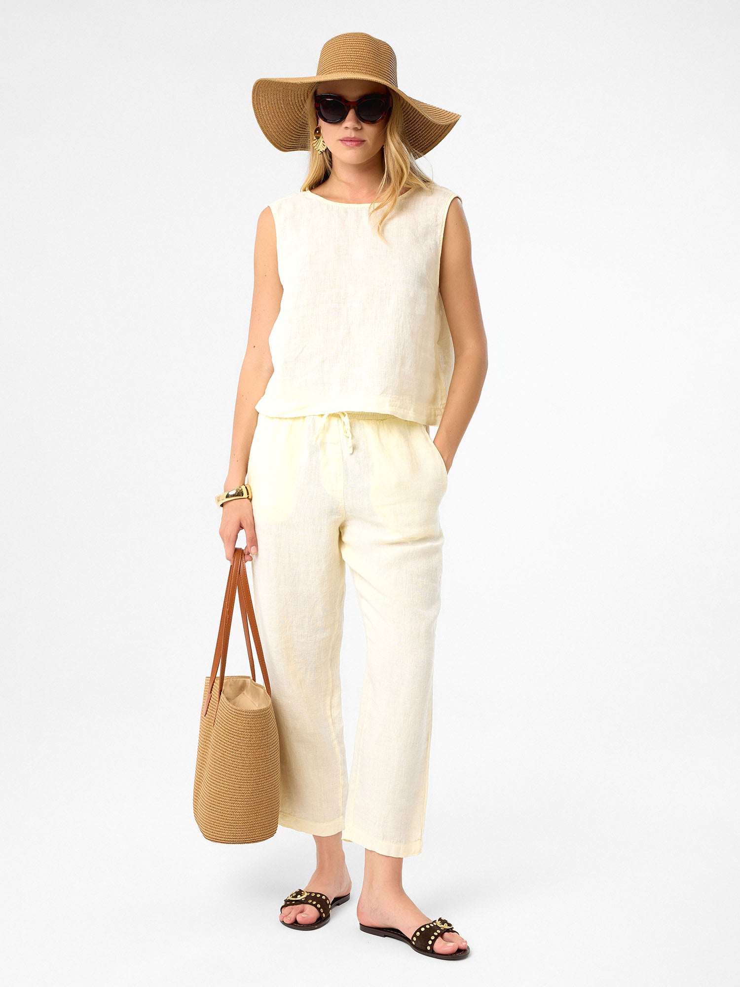 Crop-Top in Buttercream