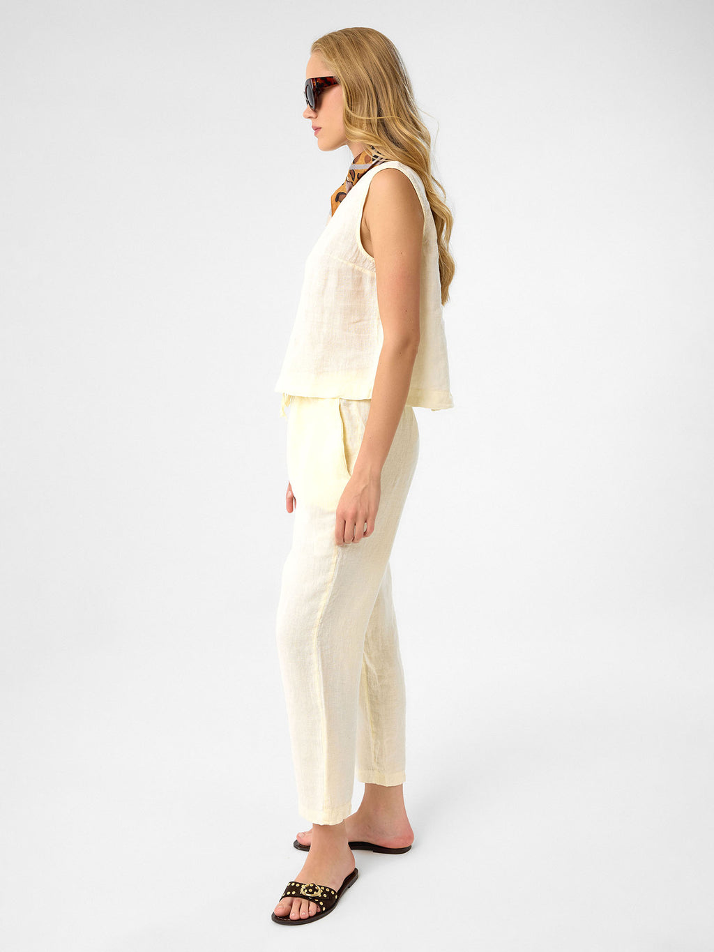 Crop-Top in Buttercream