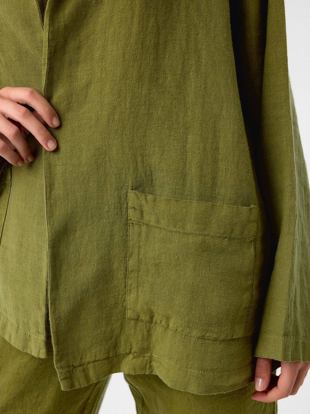 Oversized Blazer in Olivgrün