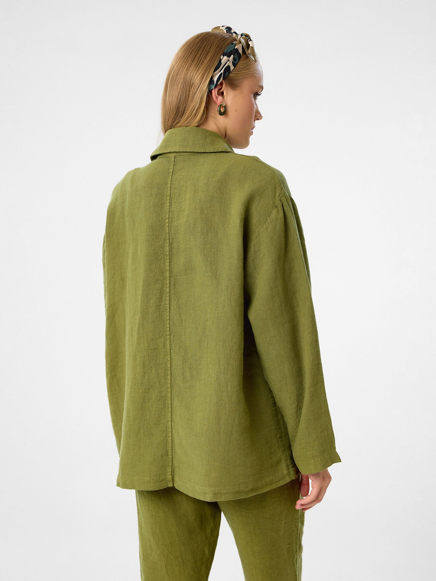 Oversized Blazer in Olivgrün