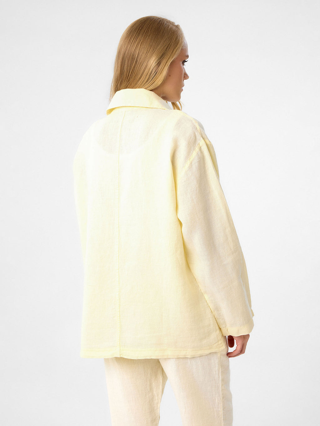 Oversized Blazer in Buttercream