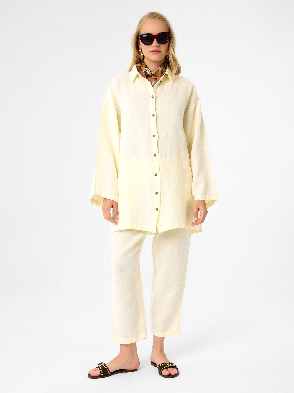 Oversized Tunika in Buttercream