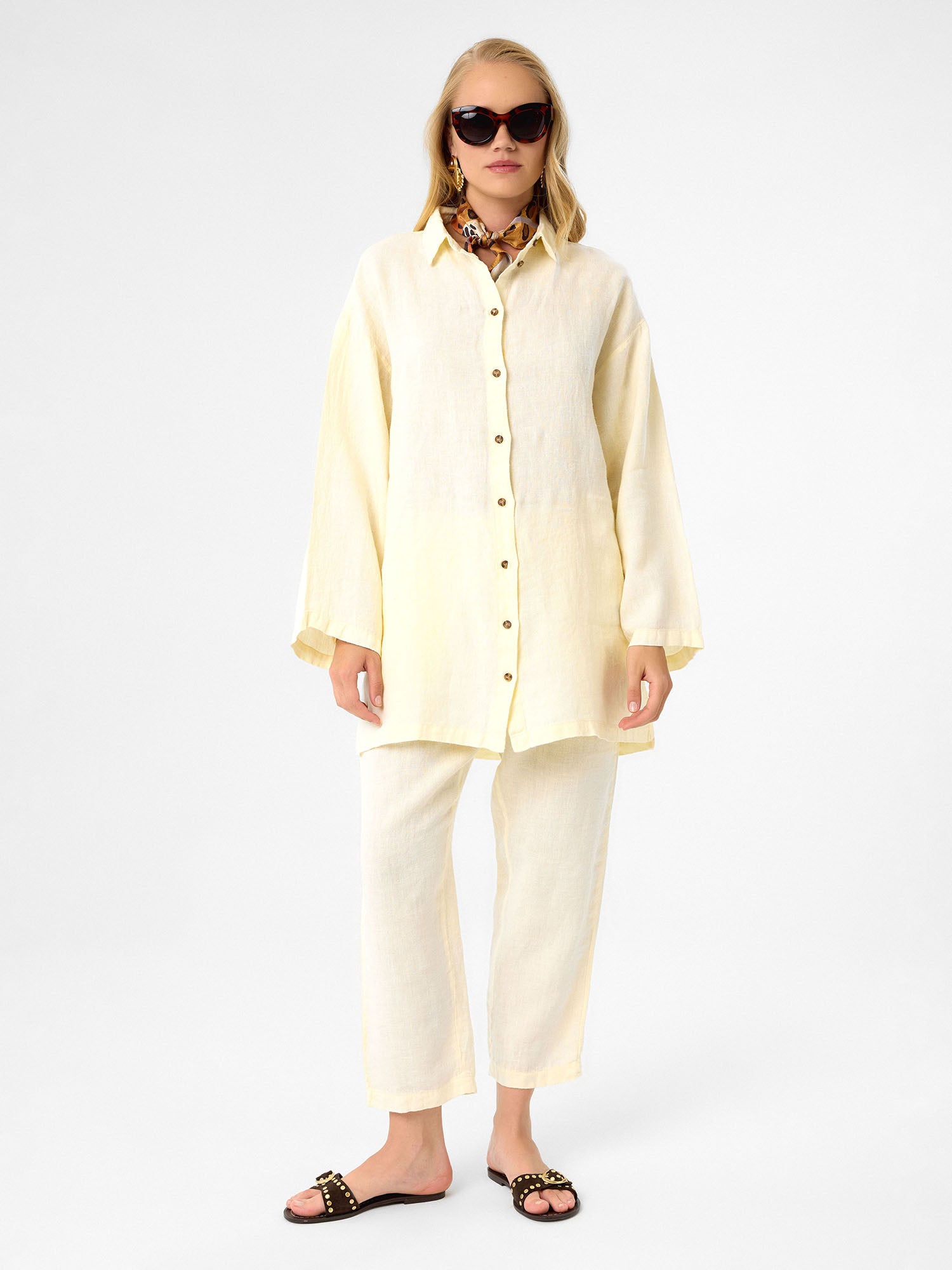 Oversized Tunika in Buttercream