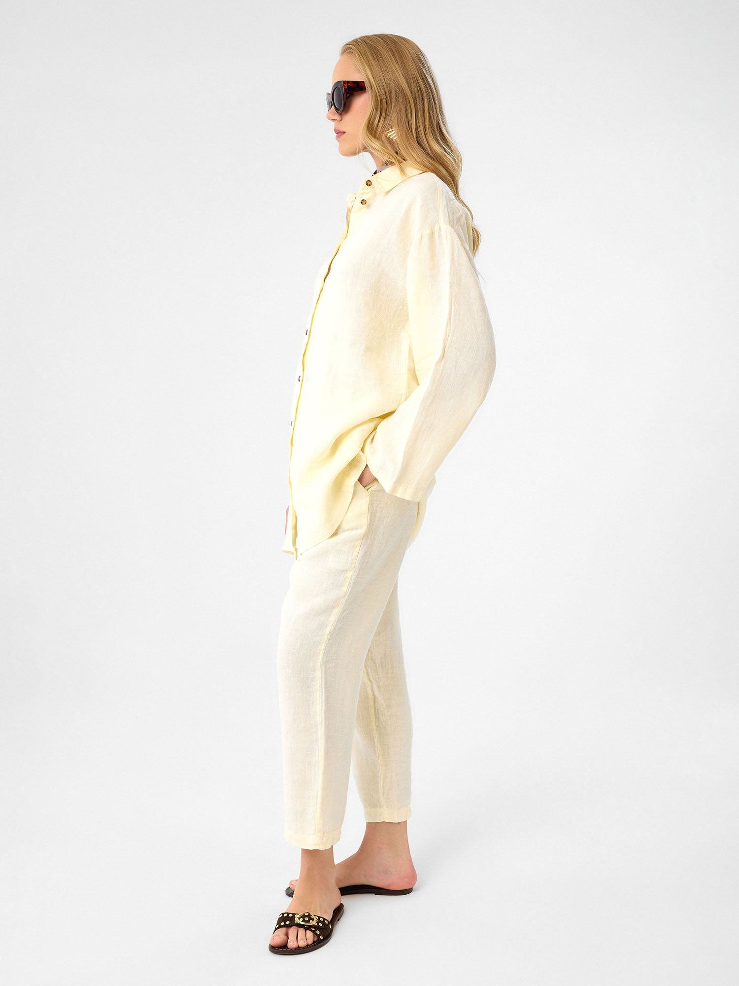 Oversized Tunika in Buttercream