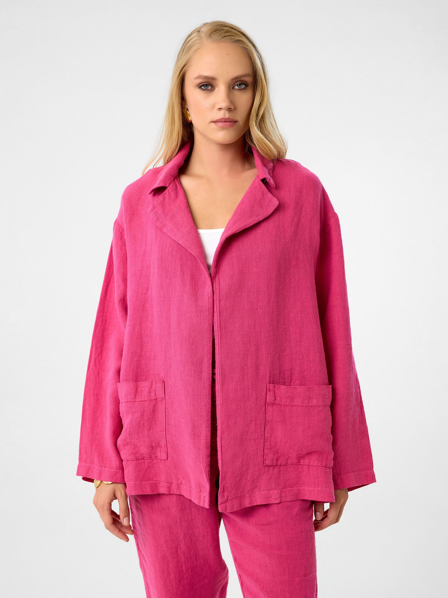 Oversized Tunika in Fuchsia