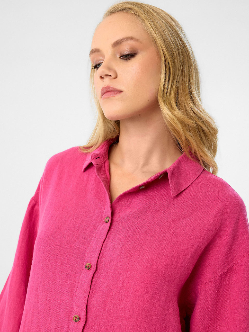 Oversized Tunika in Fuchsia
