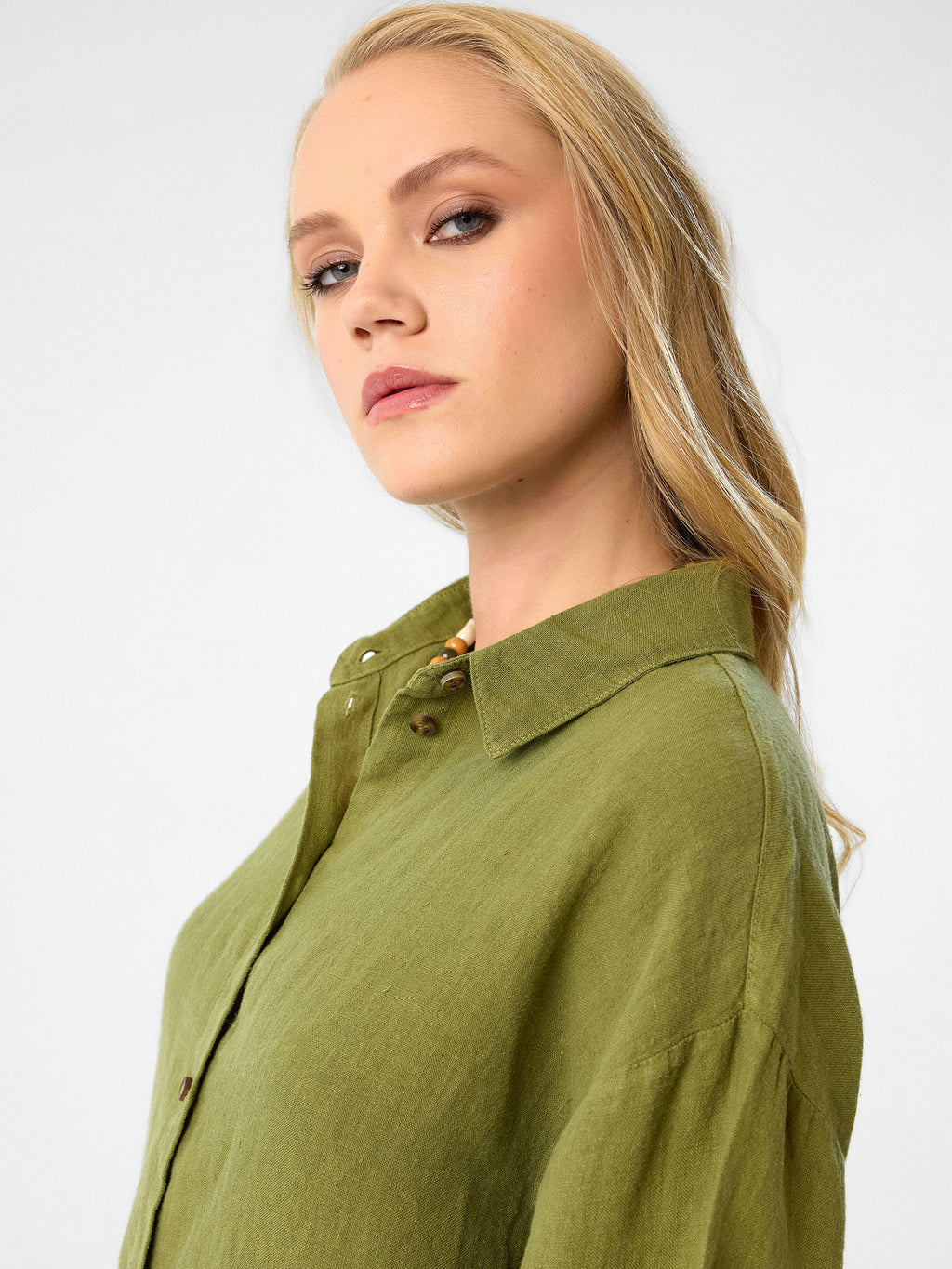 Oversized Tunika in Olivgrün