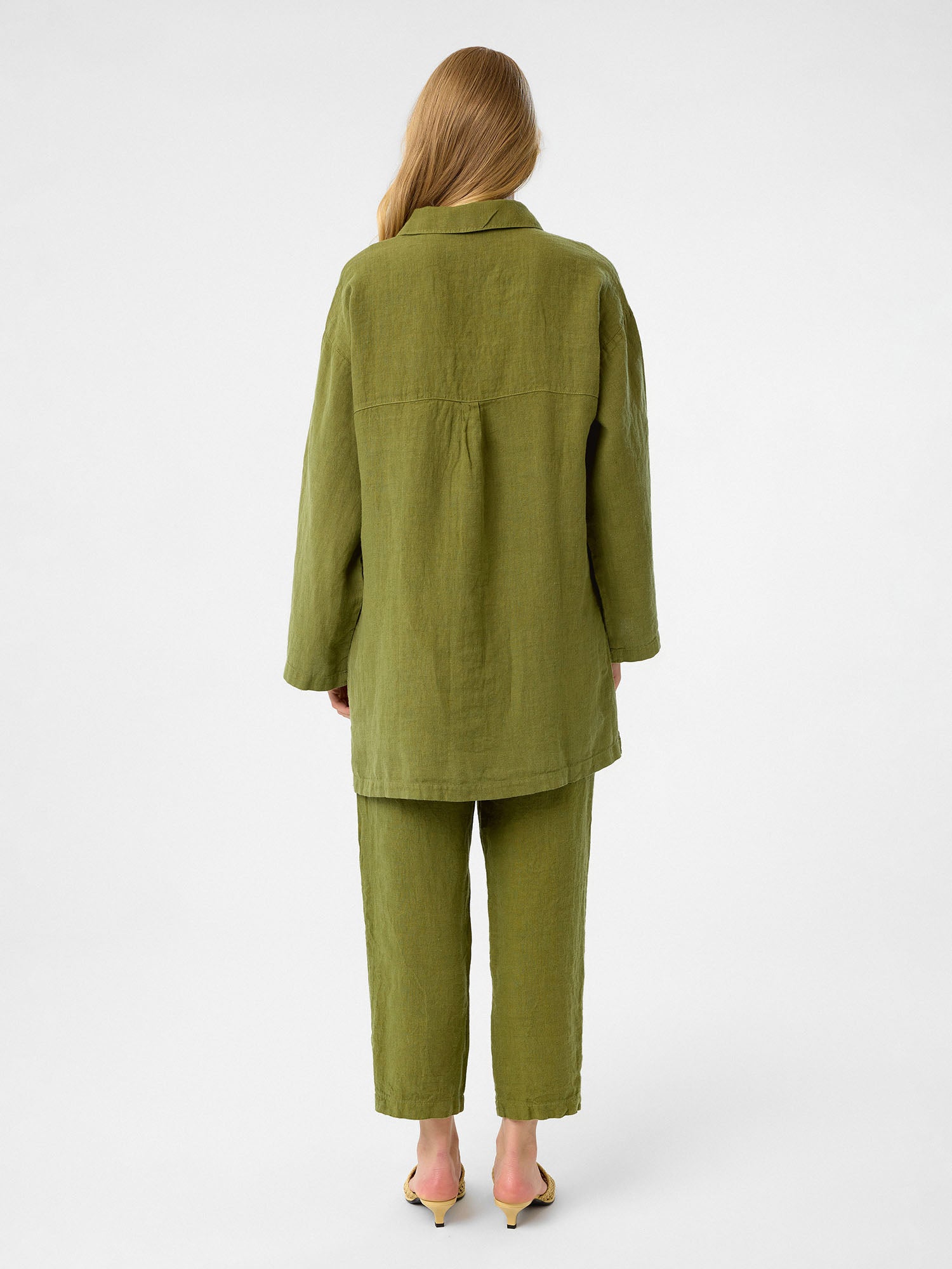 Oversized Tunika in Olivgrün