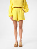Tailored Linen Shorts aus 100 % Leinen – Lemon