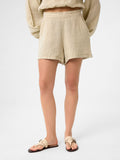 Tailored Linen Shorts aus 100 % Leinen – Sandbeige