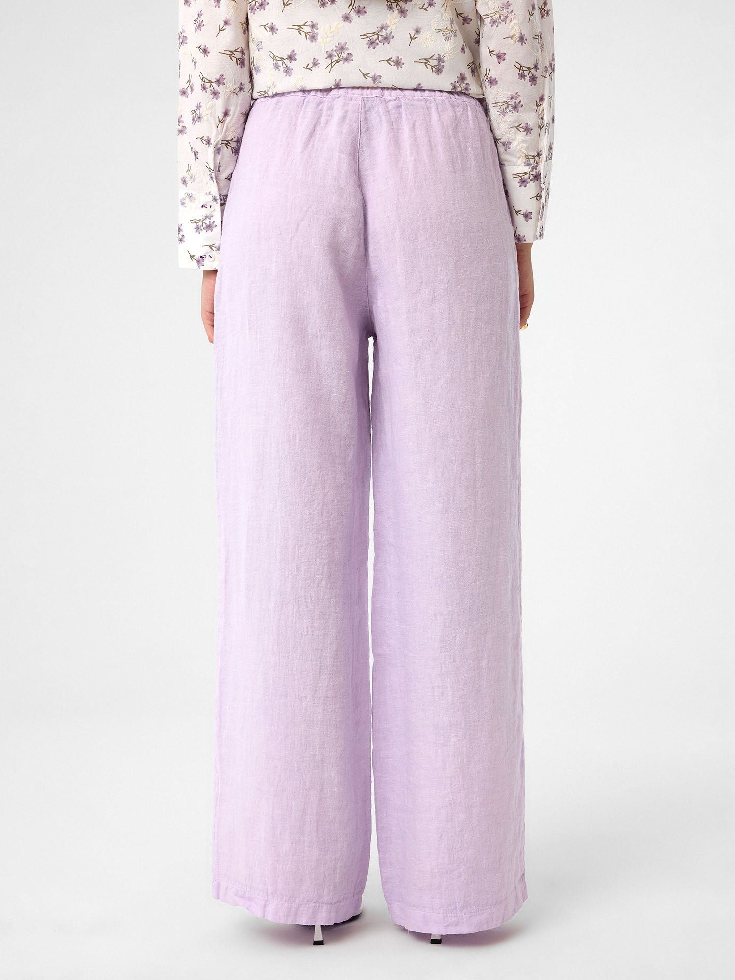 Wide-Leg Hose in Lilac