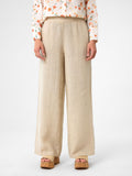 Wide-Leg Hose in Sandbeige