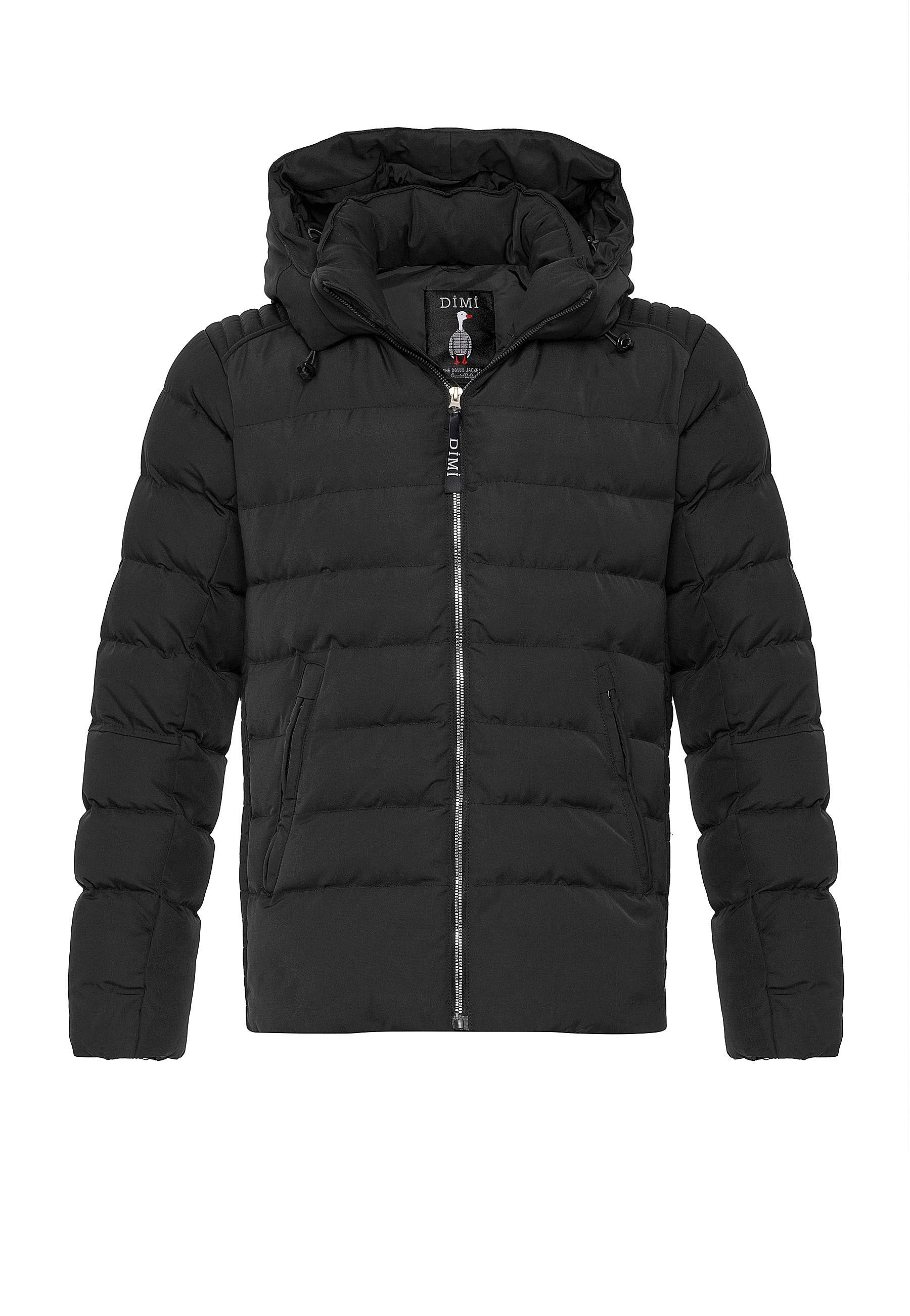 Herren Winterjacke in Graphite Black